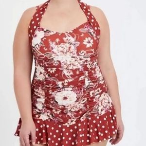 TORRID RETRO ONE-PIECE SWIMSUIT Sz 1